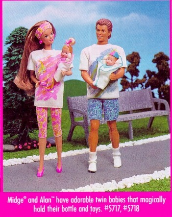 Barbie Midge Baby Happy Family Boneca grávida afro-americana 2002