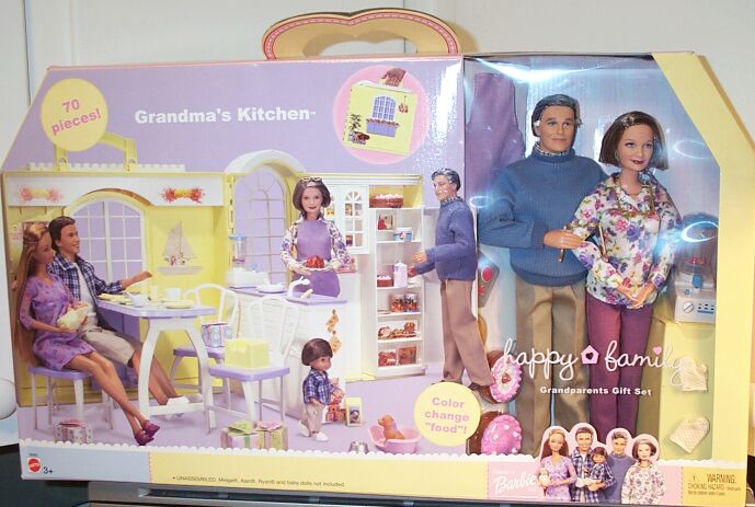 barbie happy family grandma's kitchen